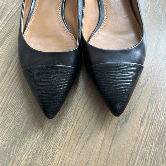 Tory Burch Penelope Cap Toe Flat - Perfect Black - Sz 9 - Picture 3 of 8